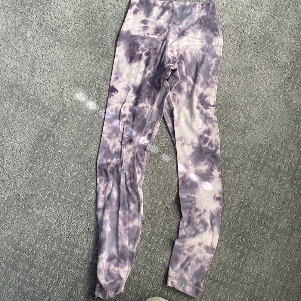 Used lululemon purple tye dye legging